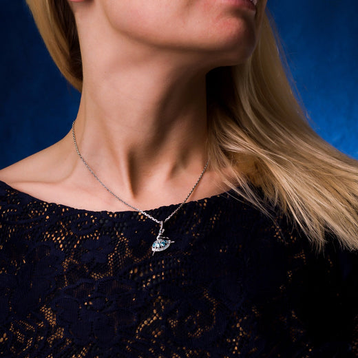 Collar bailarina de plata