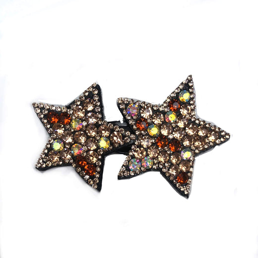 Pinza para el pelo con forma de estrella de dos puntas