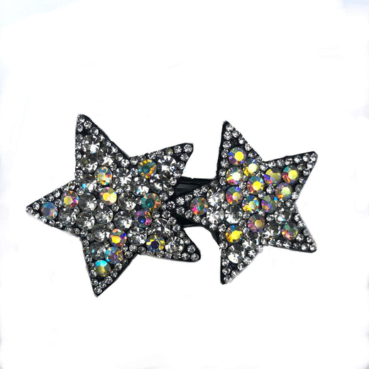 Pinza para el pelo con forma de estrella de dos puntas