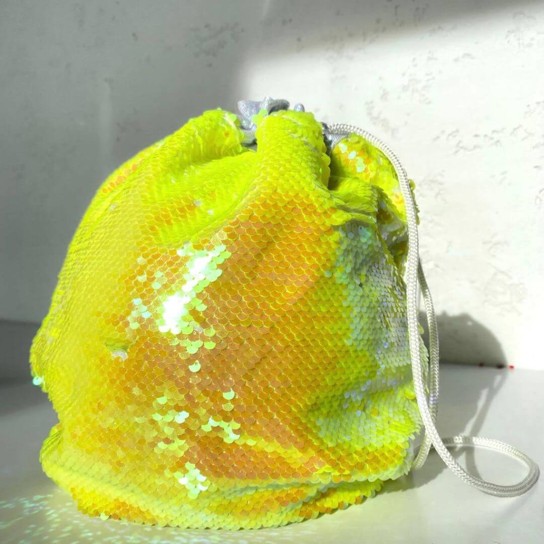 Funda con lentejuelas para pelota de gimnasia