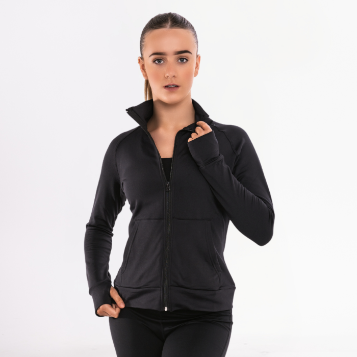 Chaqueta con cremallera completa