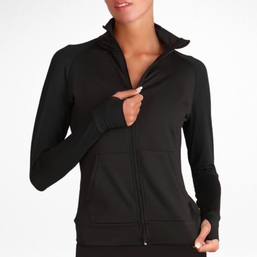 Chaqueta con cremallera completa