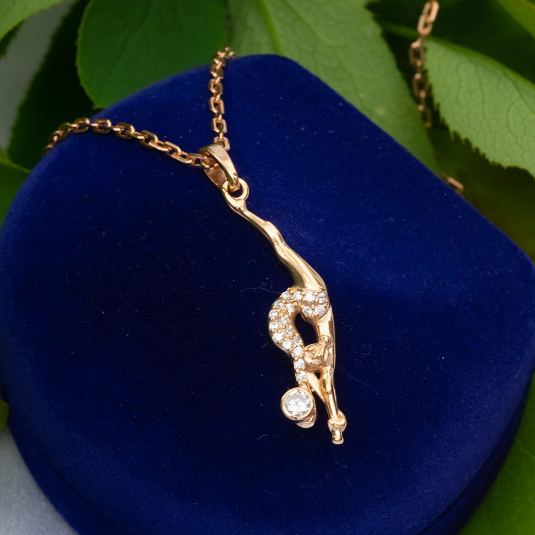 Colgante de plata con piedras preciosas "Anturnan"