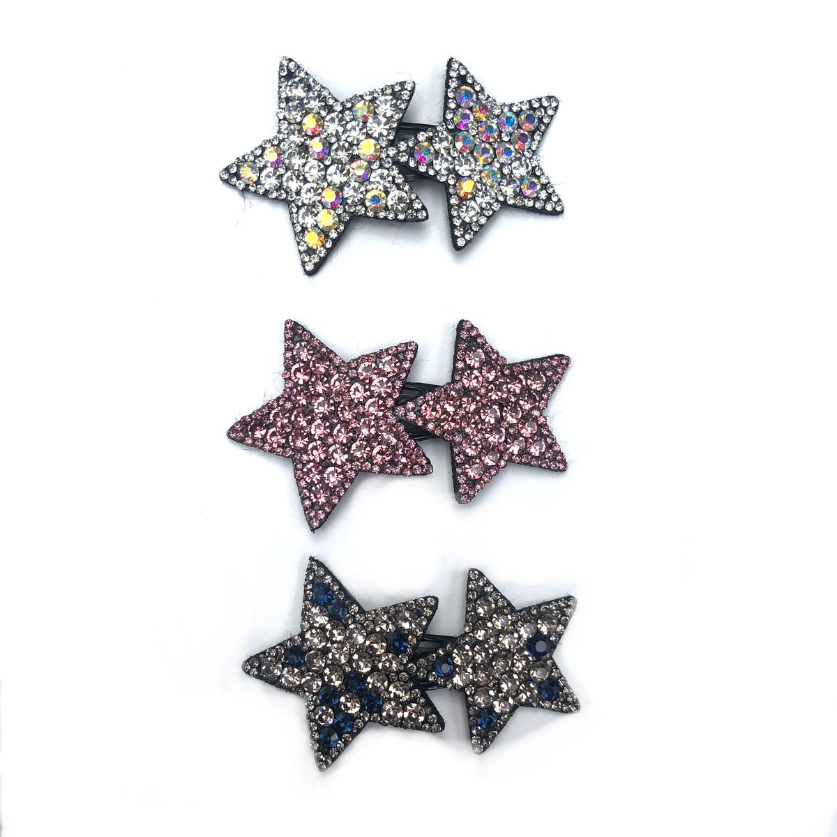 Pinza para el pelo con forma de estrella de dos puntas