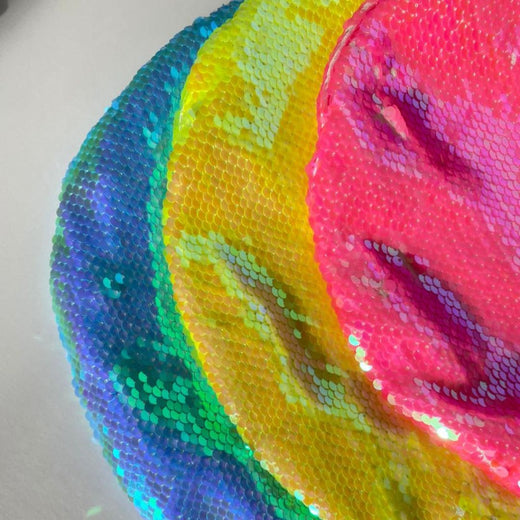 Funda con lentejuelas para pelota de gimnasia