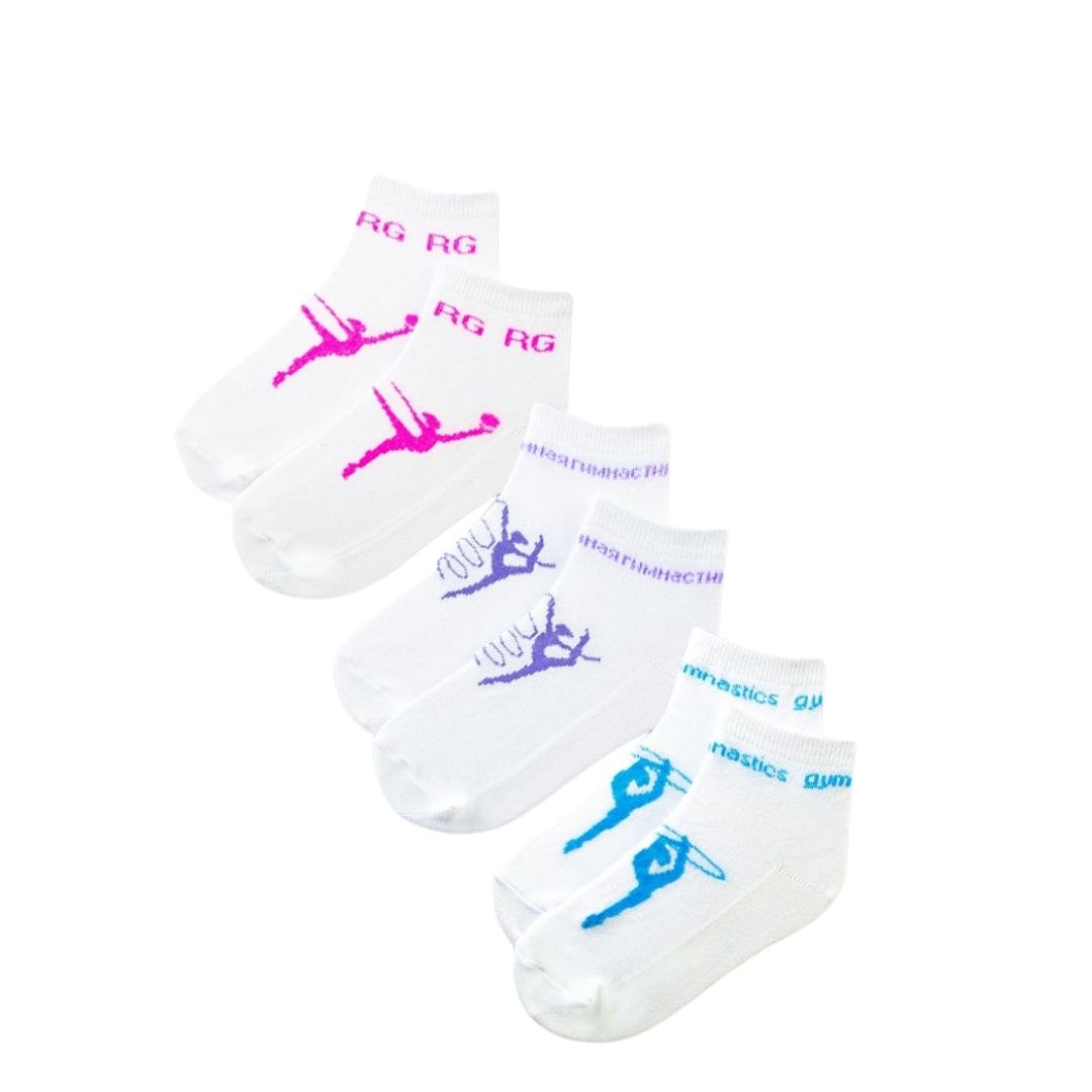 Calcetines con estampado de gimnasta
