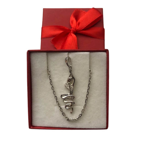 Colgante de plata «Niña con cinta»