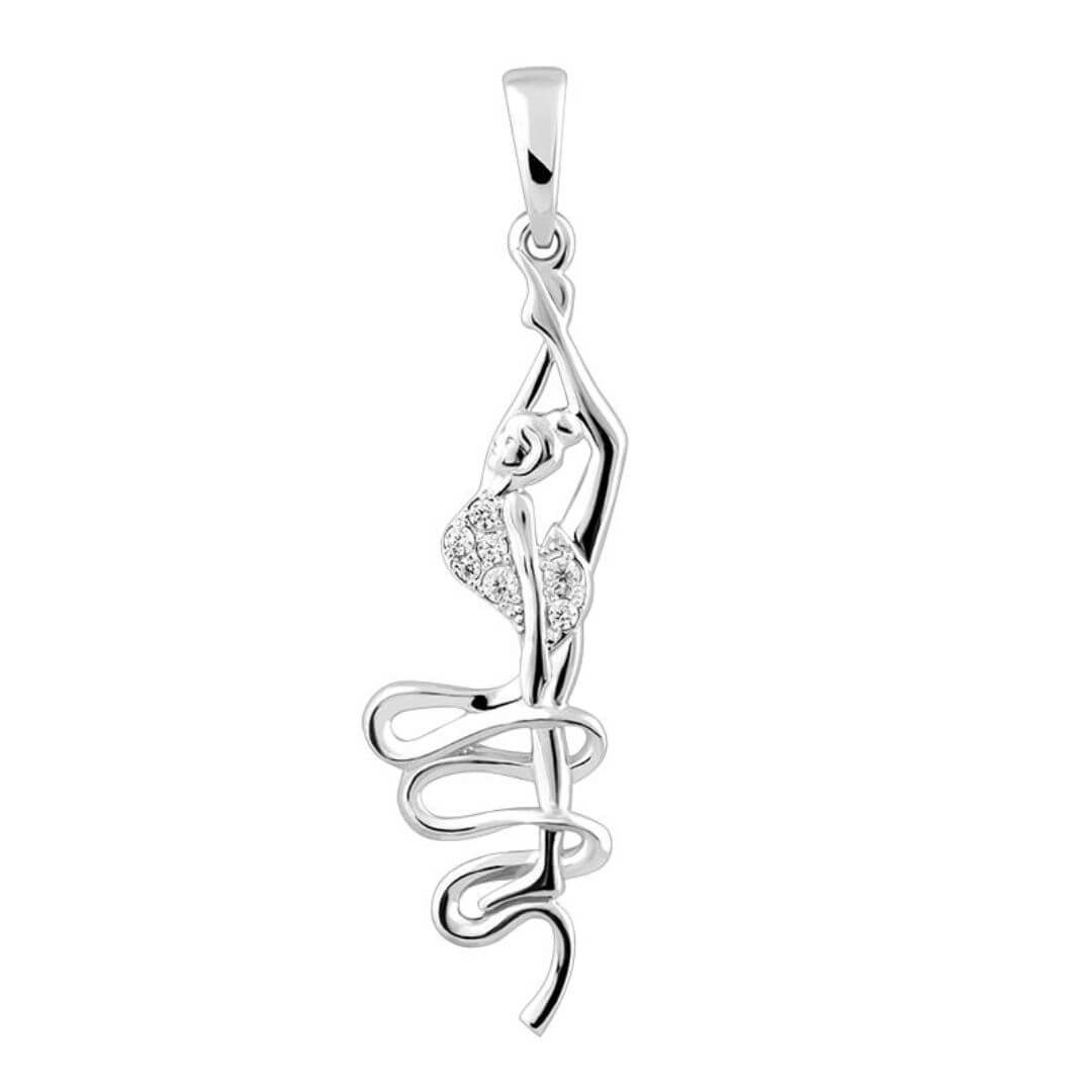 Colgante de plata «Niña con cinta»