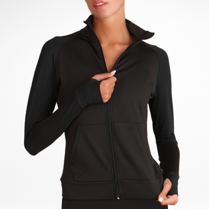 Chaqueta con cremallera completa